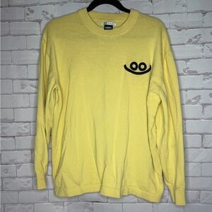 ZARA x FAES Graphic Knit Sweater – Yellow Sz L 
Artsy | Playful Chic | Modern